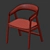 Sleek Austin Chair for Chic Interiors 3D model small image 4