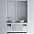  Modern Bathroom Furniture Set 3D model small image 4