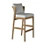 Elegant RH Malta Barstool 3D model small image 4