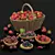 Juicy Summer Berry Arrangement 3D model small image 1