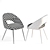 Sleek Hewitt Dining Chairs: Set of 2 3D model small image 5