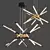 Elegant LED Pendant Chandelier - Illuminate Your Space 3D model small image 1