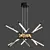 Elegant LED Pendant Chandelier - Illuminate Your Space 3D model small image 2