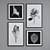 Modern Set of 4 Picture Frames with Multiple Colors - 90x60, 60x60 3D model small image 5