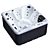 Jacuzzi Balboa SR810C: Low Poly Hot Tub 3D model small image 10