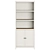 Sauder Cottage Road Library Bookcase: Stylish Storage Solution 3D model small image 2