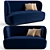 Gubi Stay 150cm Sofa: Timeless Design 3D model small image 1