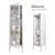 IKEA Baggebo Wardrobe: Stylish Storage with Glass Doors 3D model small image 1