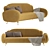 Modern MEZZO Miller Sofa 3D model small image 1