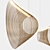 ILLAN LED Wood Pendant: Unique Multi-Layer Design 3D model small image 2