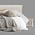 Luxury Linen Bed - Flocca 3D model small image 3