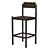 Thomas Hayes Mills Barstool: Vintage-inspired Design 3D model small image 1