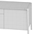 Sleek Walnut Sideboard: Roche Bobois Brio 3D model small image 6