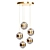 Elegant Brass Pendant Light 3D model small image 1