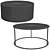 Elegant Round Coffee Table Set 3D model small image 4