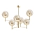 Kiara Bronze Chandelier: Elegant Lighting 3D model small image 1