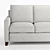 Cameron Square Arm Sofa Bed 3D model small image 4