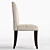 Elegant Nailhead Upholstered Chair 3D model small image 5