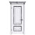 Door Duet: Elegant Metal Doors 3D model small image 2