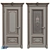 Door Duet: Elegant Metal Doors 3D model small image 3