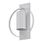 Elegant Clear Glass Wall Sconce 3D model small image 2