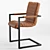 Luxury Leather Desk Chair 3D model small image 2