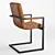 Luxury Leather Desk Chair 3D model small image 3