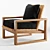 Ventura Seagrass Accent Chair 3D model small image 3