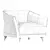 Trendy Trento Club Chair 3D model small image 5