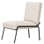 West Elm Modern Chair 3D model small image 3