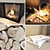 Impression Fireplace Wall Set 3D model small image 1