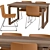 Mörbylånga & Bernhard: Oak Dining Set 3D model small image 1