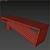 Convertible Edit Poly Bench 3D model small image 3