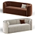 Modern Upholstered Sofa 3D model small image 2