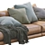 Elegant Poliform Bristol 2 Leather Sofa 3D model small image 4