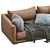 Elegant Poliform Bristol 2 Leather Sofa 3D model small image 6