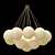 Elegant Anna Chandelier 3D model small image 1