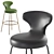 B&B Italia Papilio Leather High Stool 3D model small image 6