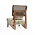 Elegant Rattan Chair 3D model small image 2