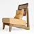 Elegant Rattan Chair 3D model small image 11