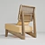 Elegant Rattan Chair 3D model small image 13