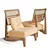 Elegant Rattan Chair 3D model small image 20
