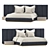 Fendi Casa Delano Bed: Luxury and Elegance 3D model small image 1