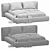 Luxurious Bonaldo Fluff Bed: Dream in Comfort 3D model small image 4