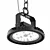 Modern Pendant Light, 4000K LED, Black 3D model small image 1