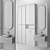 Modern Bathroom Set with Sink, Mirror, Cabinet, Lighting, and Installation 3D model small image 3