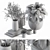 Elegance in Bloom: Decorative Bouquet Set 3D model small image 3