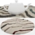 Round Rugs Set: 6 Variants 3D model small image 3