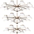 Elegant Gloria Chandelier by Anzazo 3D model small image 1