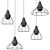 Sleek Grid4 Pendant Lighting 3D model small image 3